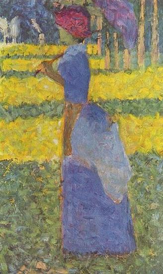Georges Seurat Frau mit Sonnenschirm France oil painting art